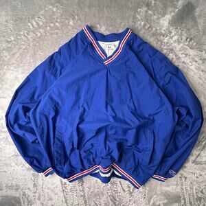 Vintage 90’s Rawlings Sporty Blue Windbreaker Pullover Sweatshirt Size XL